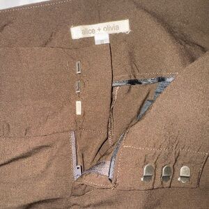 Alice + Olivia Brown Slacks